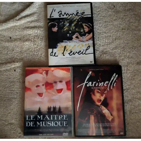 Gérard Corbiau Pack 3 Films DVD VF Le maître de musique Farinelli L'année de l'éveil