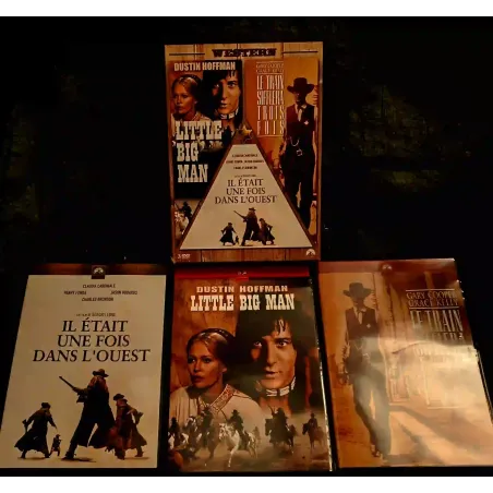Little big man + Le train sifflera trois fois + Il était une fois dans l'Ouest - Pack 3 Films DVD Hoffman - Dunaway - Bronson