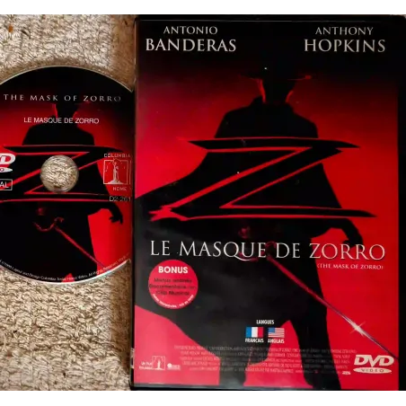 Le masque de Zorro - Banderas Hopkins Zeta-Jones Film DVD VF 1998