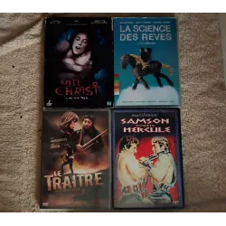 Gainsbourg Pack 4 Films DVD Anti Christ La science des rêves Ma femme est une actrice Samson et Hercule