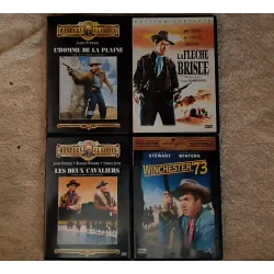James Stewart Pack 4 Films DVD Les deux cavaliers Winchester 73 La flèche brisée L'homme de la plaine