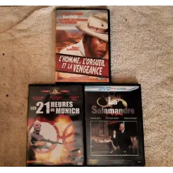 Franco Nero Pack 3 Films DVD VF Les 21 heures de Munich La salamandre L'homme, l'orgueil et la vengeance