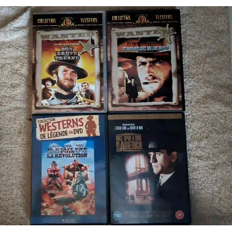 Sergio Leone Pack 4 Films 5 DVD VF Il était une fois la Révolution Il était une fois en Amérique Le bon la brute le truand