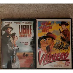 Robert Taylor Pack 2 Films DVD VF Libre comme le vent Vaquero