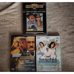 Gene Hackman Pack 3 Films DVD La chevauchée sauvage Beauté empoisonnées suspicion