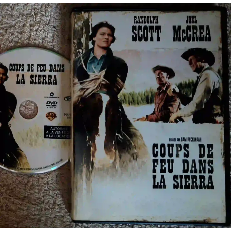 Coups de feu dans la Sierra - Peckinpah McCrea Randolph Scott Film DVD VF 1962