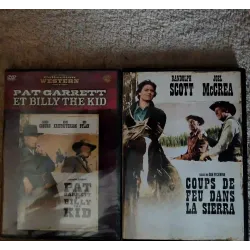 Sam Peckinpah Pack 2 Films DVD VF Pat Garrett et Billy the Kid Coups de feu dans la sierra