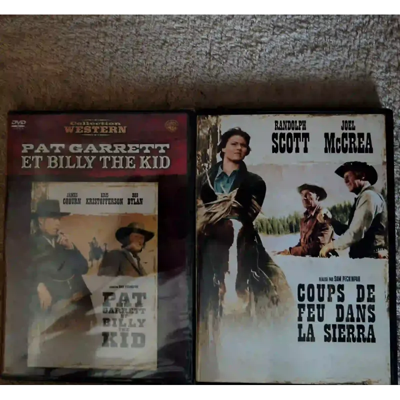 Sam Peckinpah Pack 2 Films DVD VF Pat Garrett et Billy the Kid Coups de feu dans la sierra