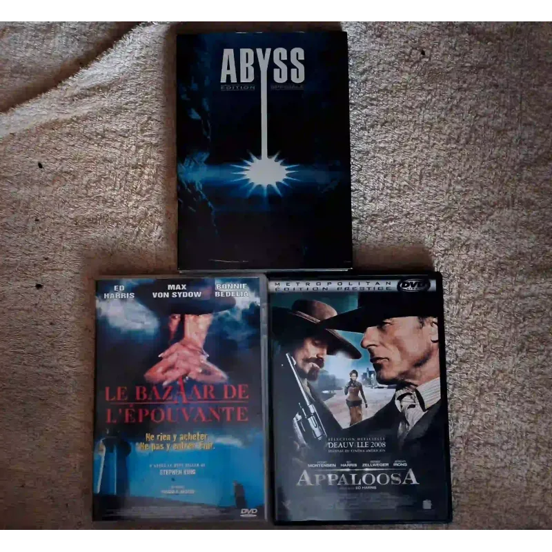 Ed Harris Pack 3 Films 4 DVD VF Abyss 
Le bazaar de l'épouvante Appaloosa