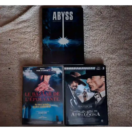 Ed Harris Pack 3 Films 4 DVD VF Abyss 
Le bazaar de l'épouvante Appaloosa