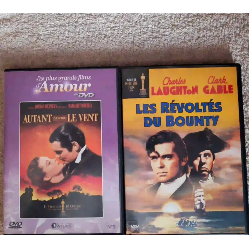 Clark Gable Pack 2 Films DVD VF Autant en emporte le vent Les révoltés du bounty
