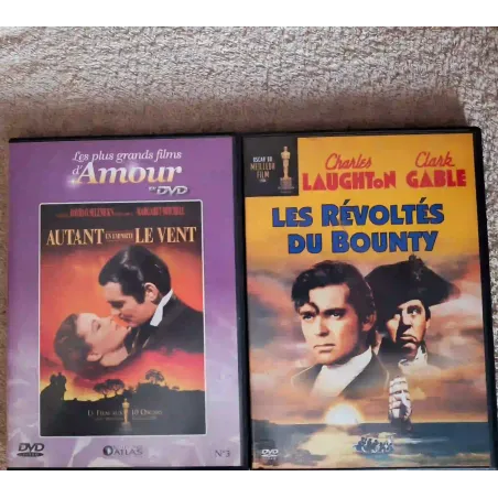 Clark Gable Pack 2 Films DVD VF Autant en emporte le vent Les révoltés du bounty