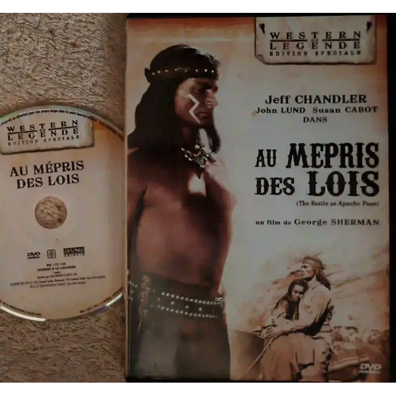 Au mépris des lois - Jeff Chandler Film DVD VF 1952
