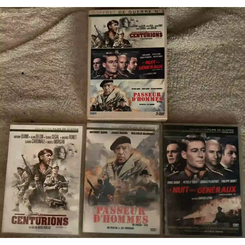 Centurions + La nuit des généraux + Passeur d'hommes Coffret 3 Films DVD VF