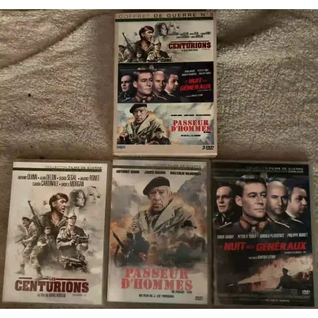 Centurions + La nuit des généraux + Passeur d'hommes Coffret 3 Films DVD VF