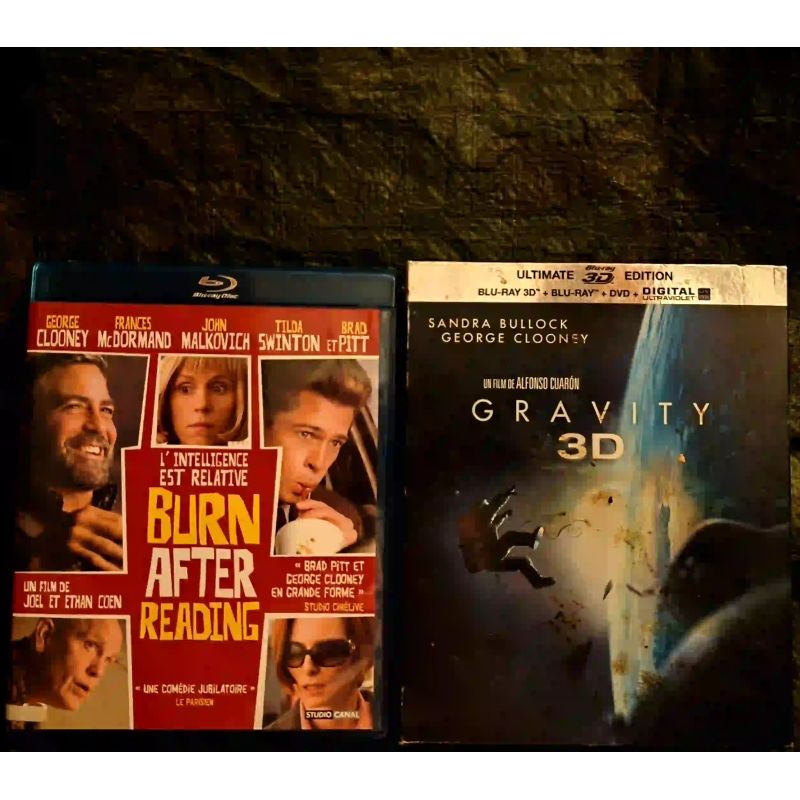 George Clooney Pack 2 Films 2 Blu-ray + Blu-ray 3D + DVD VF