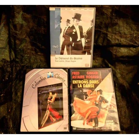 Fred Astaire Pack 3 Films DVD VF Le danseur du dessus L'amour vient en dansant Entrons dans la danse