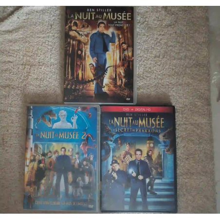 La nuit au musée Trilogie Pack 3 Films DVD VF Stiller Wilson Williams