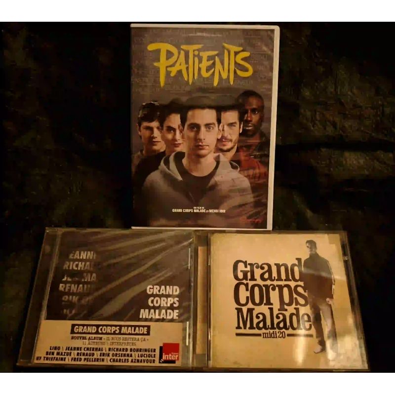Grand corps malade Pack Film DVD + 2 CD 32 Titres Il nous restera ça Midi 20 Patients