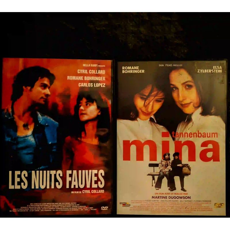 Romane Bohringer Pack 2 Films DVD VF Les nuits fauves Mina Tannenbaum