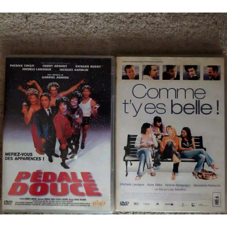 Michèle Laroque Pack 2 Films DVD VF Comme t'y es belle! Pédale douce