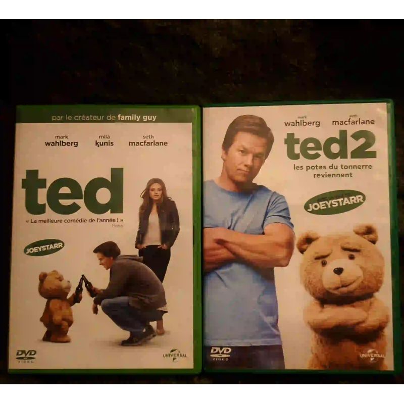 Ted 1 et 2 - Pack 2 Films DVD VF Wahlberg Joeystarr Neeson Freeman