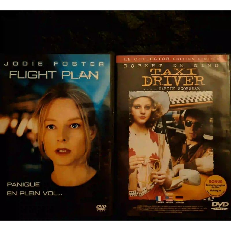 Jodie Foster Pack 2 Films DVD VF Flight plan Taxi driver