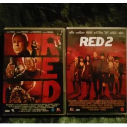 DVD Red 1 et 2 - Pack 2 Films Willis Malkovich Freeman