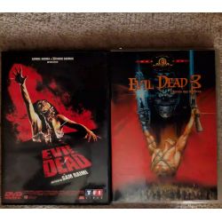 Evil Dead 1 et 3 - Pack 2 Films DVD VF Sam Raimi Campbell