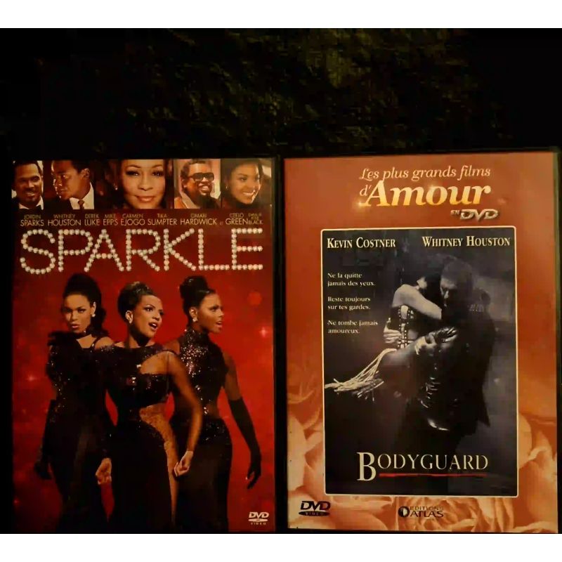 Whitney Houston Pack 2 Films DVD VF Sparkle Bodyguard