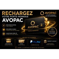 Rechargez votre Porte-Monnaie Avopac