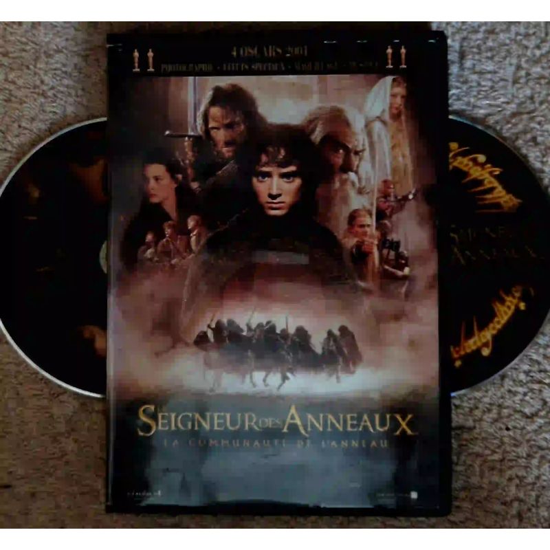 Le seigneur des anneaux 1 La communauté de l'anneau - Peter Jackson Elijah Wood Mortensen Film DVD VF 2001