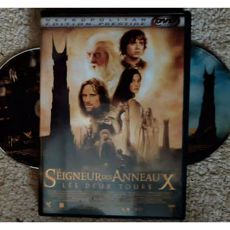 Le seigneur des anneaux 2 Les deux tours - Peter Jackson Elijah Wood Mortensen Film DVD VF 2002