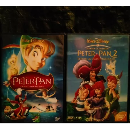 Peter Pan 1 et 2 - Pack 2 Films DVD Walt Disney