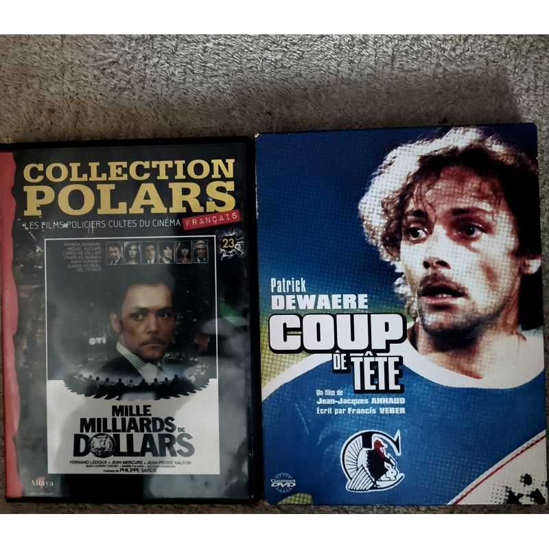 Patrick Dewaere Pack 2 Films DVD VF Coup de tête Mille milliards de dollars