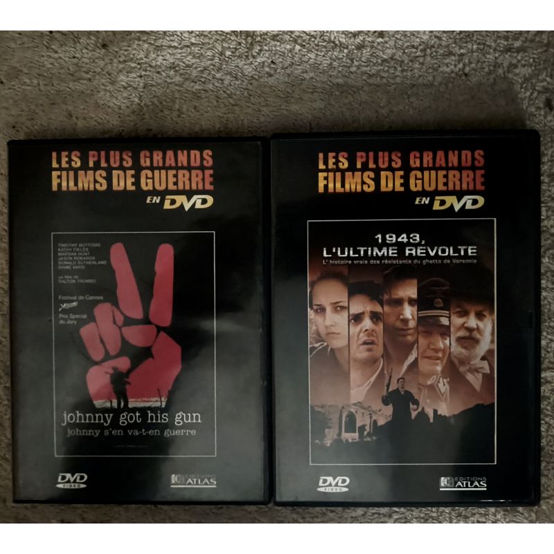 Donald Sutherland Pack 2 Films DVD VF Johnny s'en va-t-en guerre 1943 L'ultime révolte