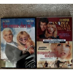 Goldie Hawn Pack 3 Films DVD VF Comme un oiseau sur la branche + Sugarland express Fais comme chez toi