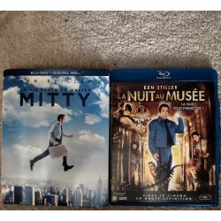 Ben Stiller Pack 2 Films Blu-ray VF La vie rêvée de Walter Mitty La nuit au musée