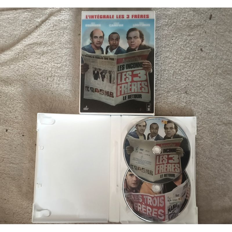 Les trois frères + Le retour - Coffret 2 Films DVD VF Bourdon Campan Légitimus Moreau