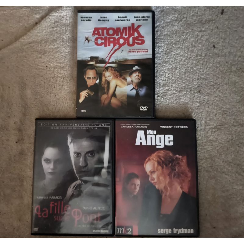 Vanessa Paradis Pack 3 Films DVD VF ATomik circus Mon Ange
La fille sur le pont