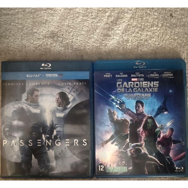 Chris Pratt Pack 2 Films Blu-ray VF Les gardiens de la Galaxie Passengers