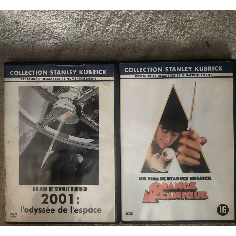 Stanley Kubrick Pack 2 Films DVD VF 2001 l'Odyssée de l'espace Orange mécanique