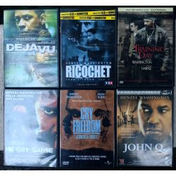 Denzel Washington Pack 6 Films DVD VF Déjà vu John Q. Cry freedom Ricochet Training day He got game