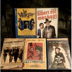 Michel Serrault Pack 5 Films DVD VF Les combinards L'affaire Dominici Le viager Albert est méchant Mon beau-frère a tué ma soeur