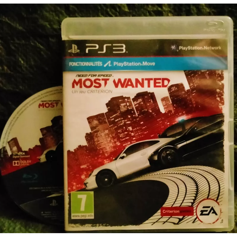 Jeu Need For Speed: Most Wanted - Version PS3, Occasion En Très Bon état, Boîtier Et Instructions Inclus