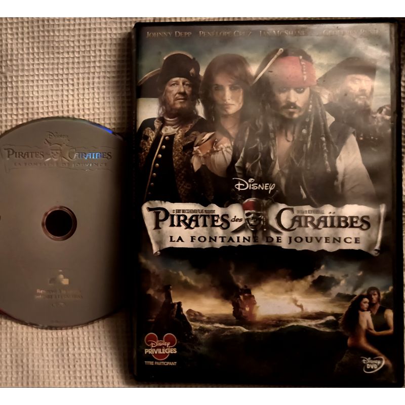 Pirates des Caraïbes : La Fontaine de Jouvence - Rob Marshall Johnny Depp Penélope Cruz Film DVD VF 2011