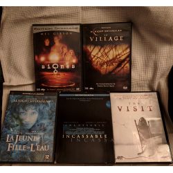 M. Night Shyamalan Pack 5 Films 6 DVD VF Incassable Signes Le village La jeune fille de l'eau