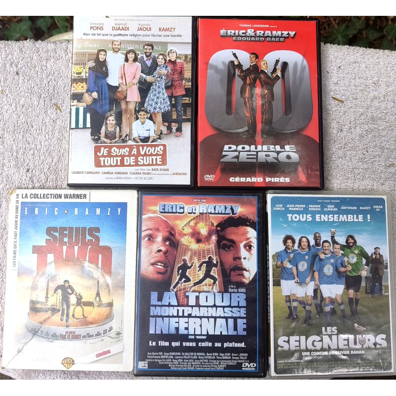 Eric et Ramzy Pack 5 Films DVD VF Les seigneurs Seuls two Double zéro Je suis à vous tout de suite