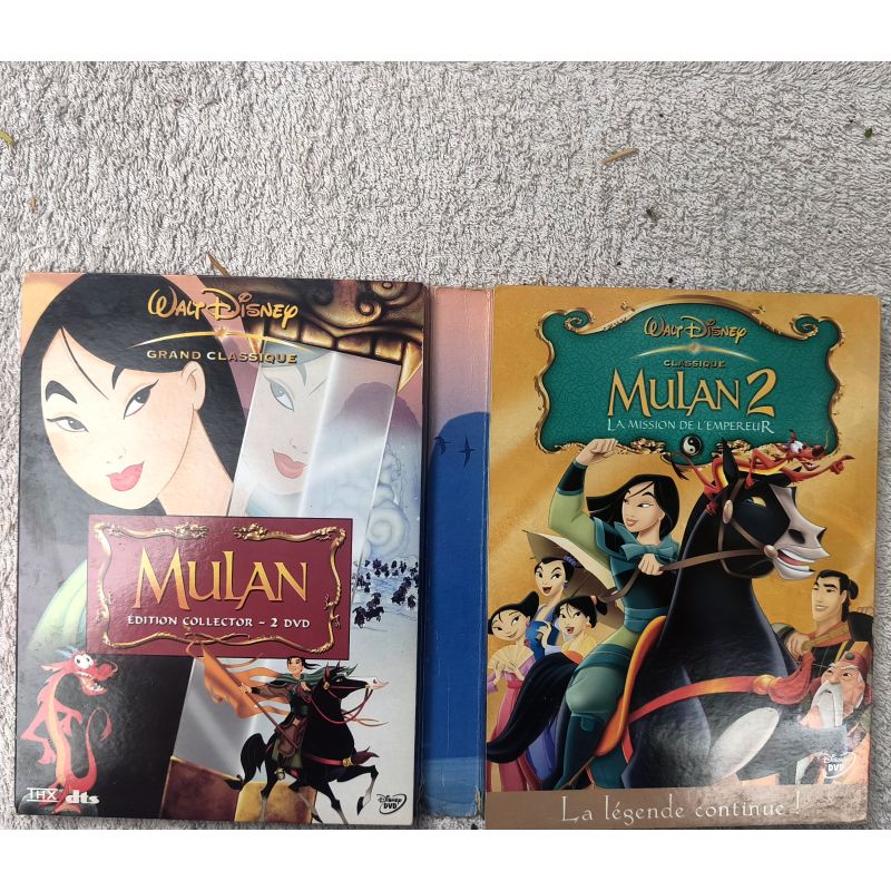 Mulan 1 et 2 - Coffret 2 Films 3 DVD VF Animation Walt Disney