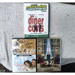 Thierry Lhermitte Pack 4 Films DVD VF Le dîner de cons Quai d'Orsay Livraison à domicile + Le roman de Lulu